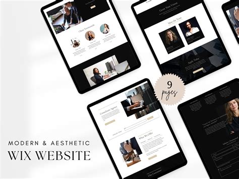 WIX Website Template, WIX Theme, WIX Blog Design, Consulting Website