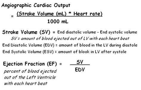 Stroke Volume Heart Rate Nurse Math