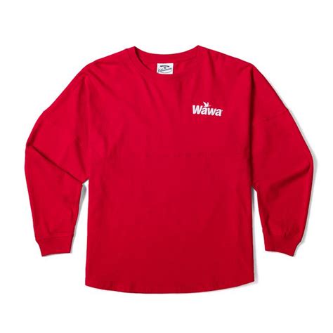 Wawa Red Long Sleeve Jersey Shop Wawa Apparel Coffee Accessories
