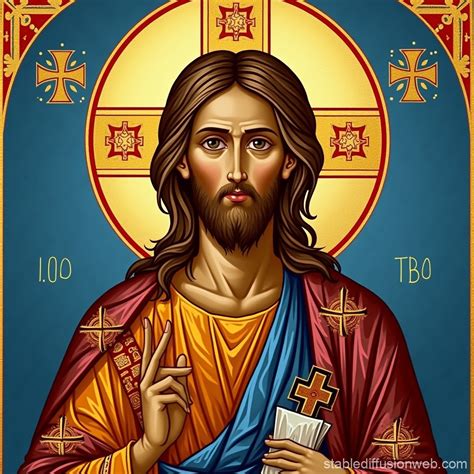 Gold Coptic Cross Prompts Stable Diffusion Online