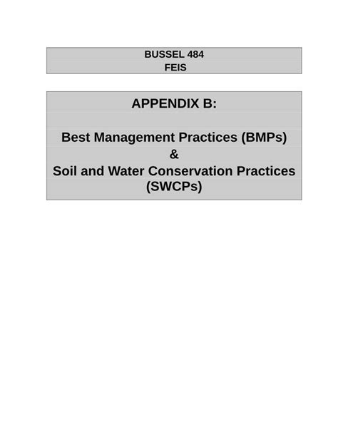 Pdf Appendix B Best Management Practices Bmps Soil And A G