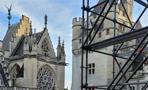 Restauration en cours au Château de Pierrefonds Un chantier