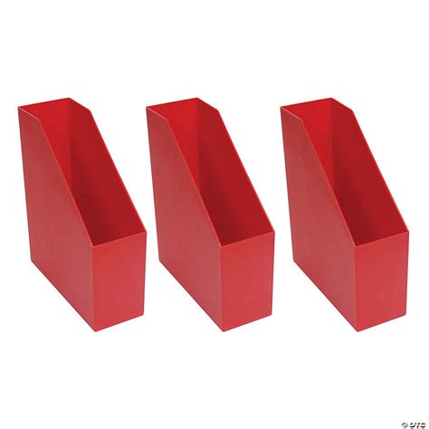 Magazine File Red Set Of 3 Oriental Trading