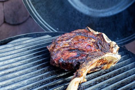 Rückwärts Grillen Tomahawk Steak Freihändig Kochen Pork Meat Super