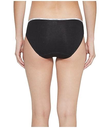 Calvin Klein Womens Cotton Stretch Logo Bikini Panties Multipack Tamaño Small Color Black