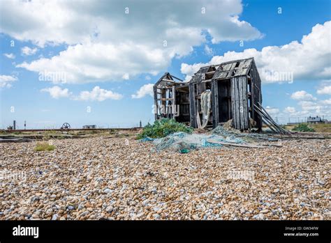 The Old Fishing Shack Dungeness Stock Photo Alamy
