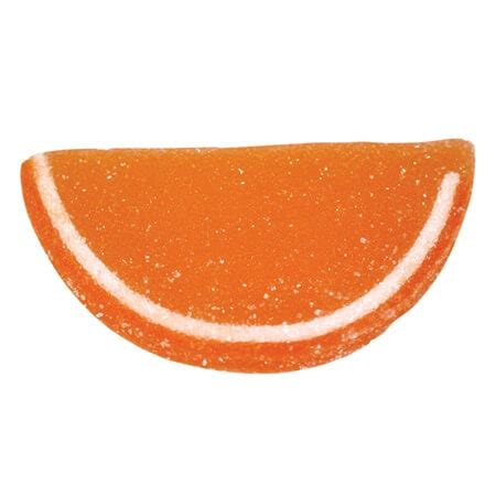 Orange Jelly Fruit Slices | Chewy Candy | Unwrapped Candy