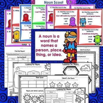 Nouns Worksheets and Activities by Eugenia's Learning Tools | TPT