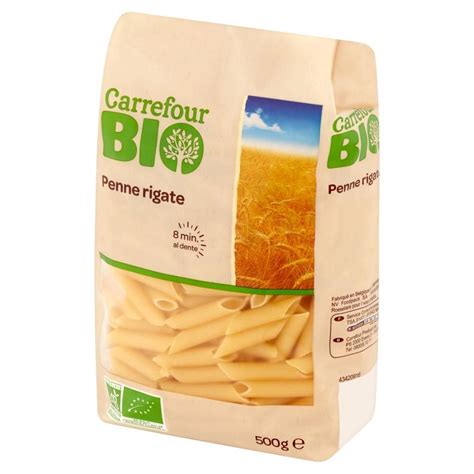 Carrefour Bio Makaron penne rigate 500 g Zakupy online z dostawą do