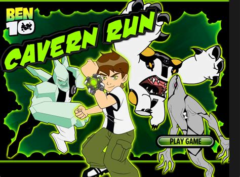Бен 10:Флеш игра Бен 10 игры - Cavern Run
