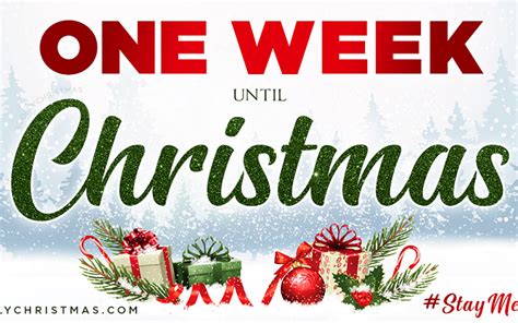 One Week Until Christmas Day Lollychristmas