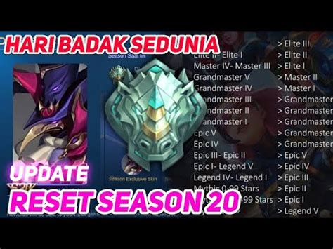 Reset Season Ke Season Mobile Legends Bocoran Penurunan Bintang