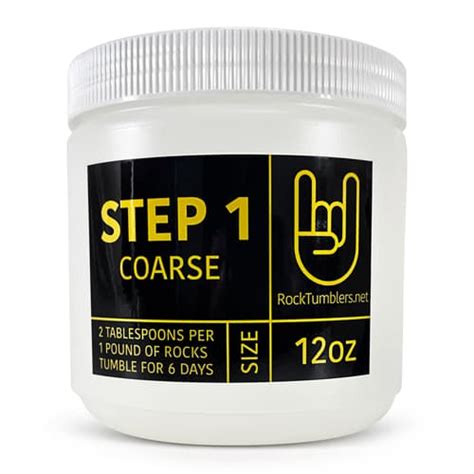 Rock Tumbler Grit, Step 1: Coarse