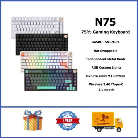 Vgn N Wireless Mechanical Keyboard Gasket Rgb Hot Swappable Custom Gaming Keyboard With