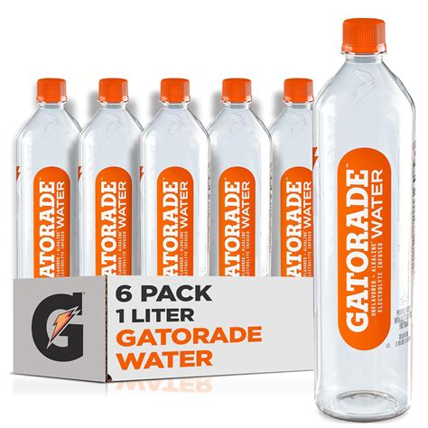 Gatorade Purified Water With Electrolytes Unflavored 1 Liter Bottle