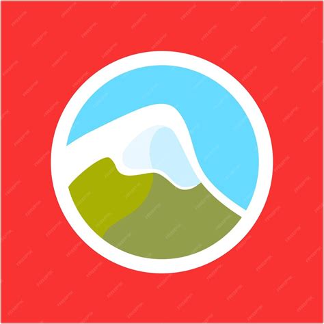Premium Vector Logo With Swiss Alps