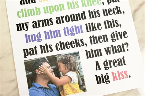 Daddys Homecoming Flip Chart And Lyrics Primary Singing