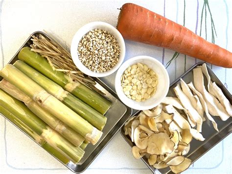 Sugar Cane Drink Recipe 竹庶茅根水 Evas Wok