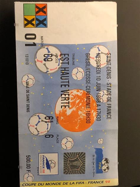 Stade De France FIFA World Cup Ticket