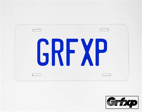 Create Your Own Custom License Plate – Grafixpressions