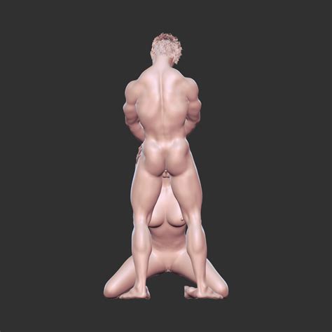 Hot Girl Blowjob And Sex OBJ File For 3D PrintingCults