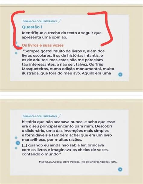 O Que É Um Trecho De Um Texto - Questão 1 . Identifique o trecho do texto a seguir apresenta uma ...