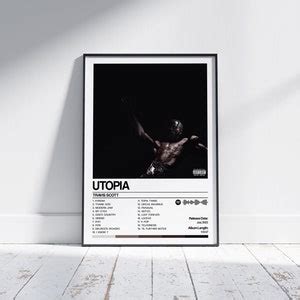 Travis Scott Utopia Album Cover Poster Wall Art Print Art Work A A A