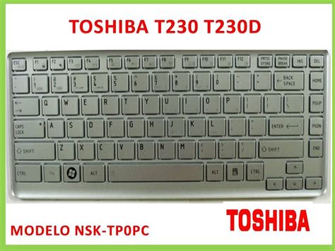 Teclado Para Laptop Toshiba T T D Nuevo En Ingles En