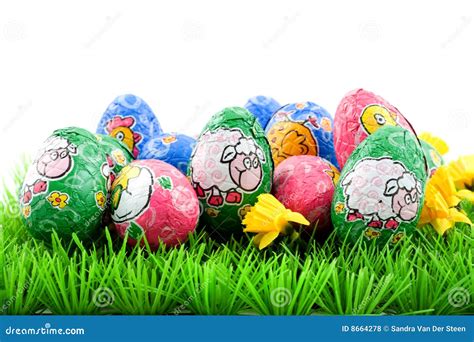 Ovos De Easter Na Grama Foto De Stock Imagem De Feriados