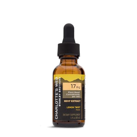 Charlottes Web Cbd Oil 17mg Lemon Twist Full Spectrum 30ml 510mg