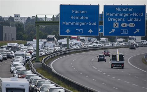 Autobahn A7 Memmingen Süd Autobahn Kreuz Memmingen aktuell Baustelle