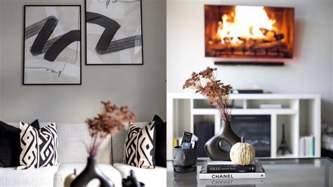 Cozy Black And White Living Room Decor Beautifully Syndie Youtube