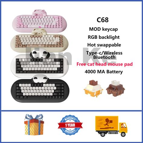 Yunzii C Aluminum Wireless Mechanical Keyboard Rgb Hot Swappable Custom Keyboard Lazada Ph