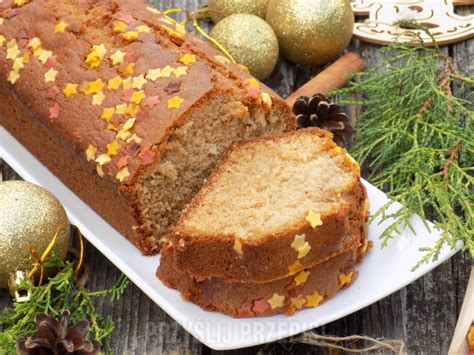 Ciasto piernikowe z cukrową posypką PrzyslijPrzepis pl