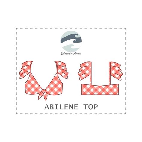Diy Ruffle Sleeve Bow Tie Bikini Top Pdf Sewing Pattern Etsy