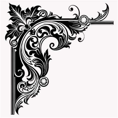 Premium Vector Ornamental Corner Design