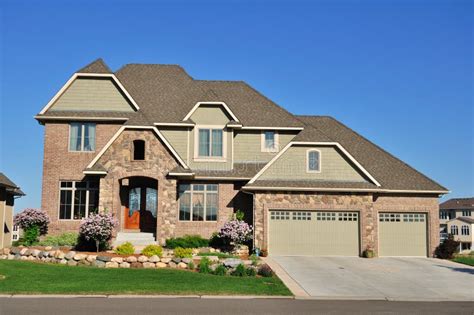 Luxury Two Story Suburban Executive Home Stock Image Image Of