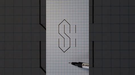 How To Draw 3d Letter S Step By Step Easy 3d Drawings Youtube