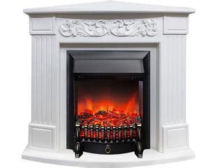 Угловой электрокамин Венеция WT с очагом Fobos | Купить электрический ...