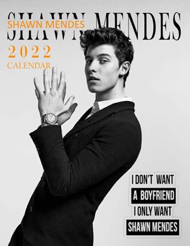 Shawn Mendes Calendar 2022 Shawn Mendes 2022 Planner With Monthly Tabs