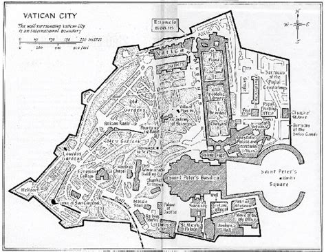 Vaticano Mapas Geográficos da Cidade do Vaticano