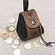 Мешочек для мелочи "Шоколад". Натуральная кожа – заказать на Ярмарке ...