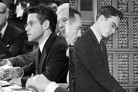 Rami Malek As David L Hill Oppenheimer Cast Next To Real Life