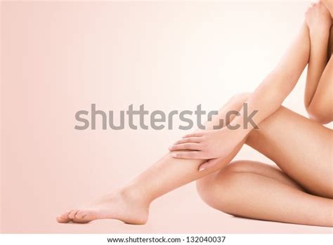 Picture Healthy Naked Woman Legs Over Stock Photo 132040037 Shutterstock