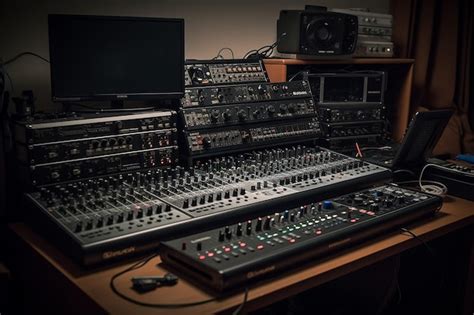 Premium AI Image | Professional Audio Equipment Setup