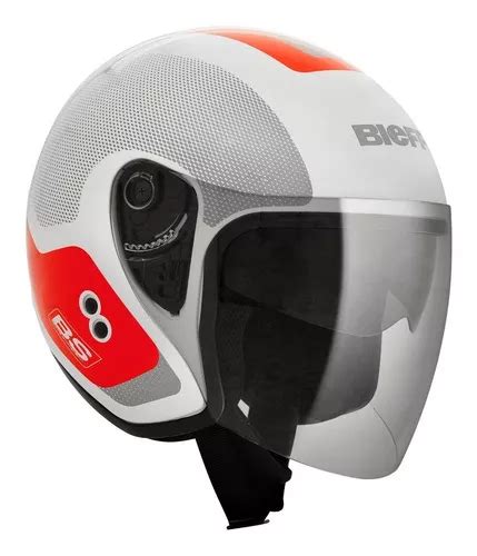 Casco Bieffe Allegro Doccia Color Blanco Brillante Con Casco Rojo