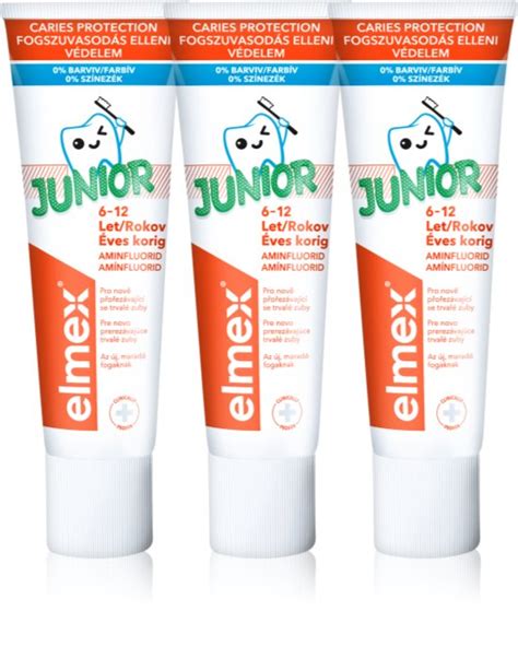 Elmex Junior 6-12 Years Zahnpasta für Kinder | notino.at