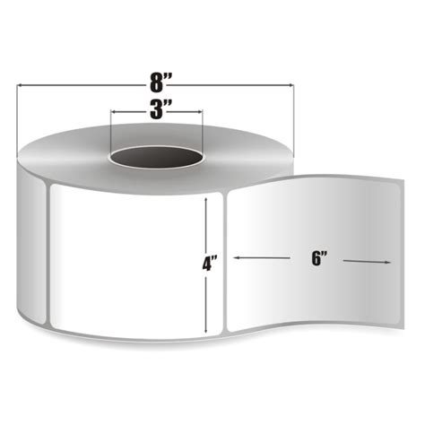 4 inch x 6 inch Thermal Transfer Labels 3 Inch Core – Illinois Adhesive ...