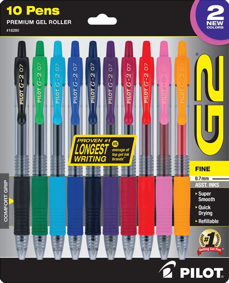 Pilot G2 Premium Refillable And Retractable Rolling Ball Gel Pens 0