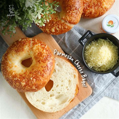 Parmesan Cheese Bagel Hogan Bakery